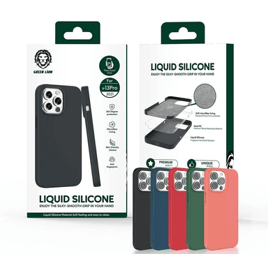 قاب گرین سیلیکونی iPhone 13 Pro Max مدل Liquid Silicone