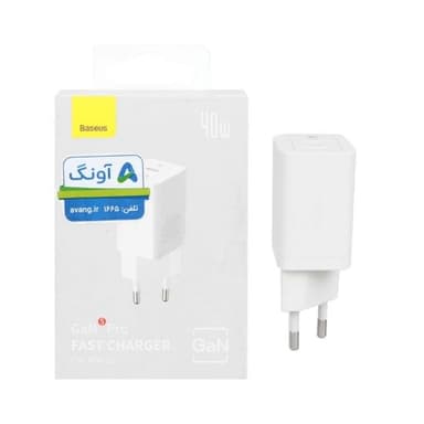 شارژر دیواری باسئوس مدل CCGP180102 GaN5 توان 40 وات